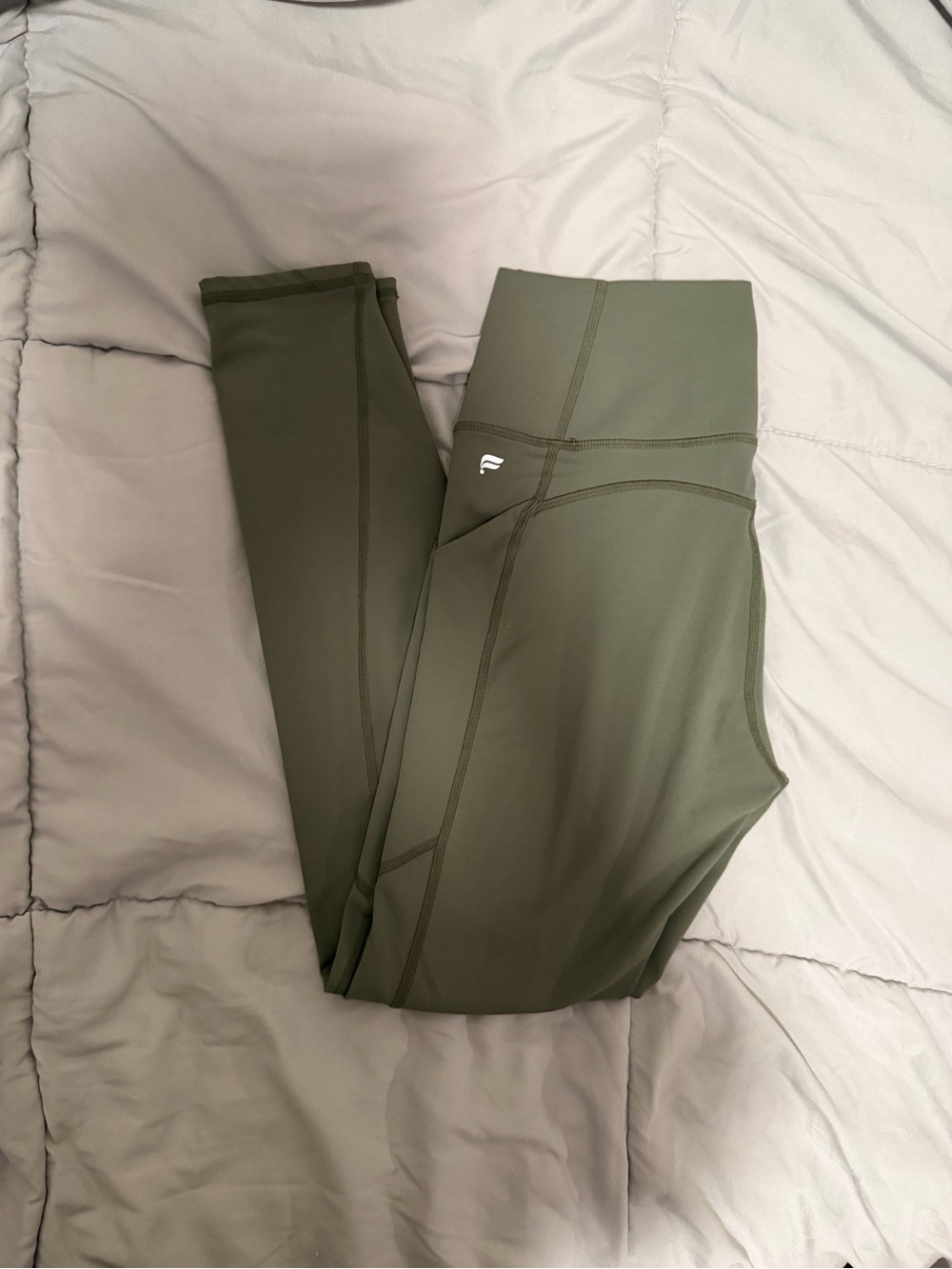 Fabletics Olive Green High-Waist Leggings